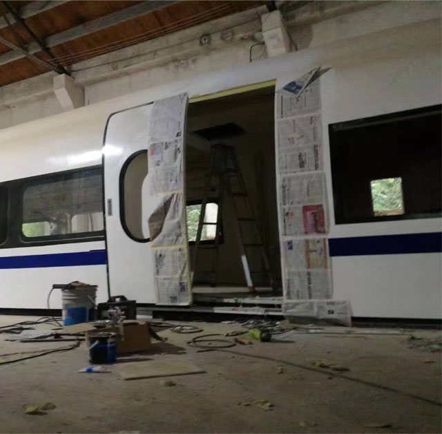 京山市高铁模型