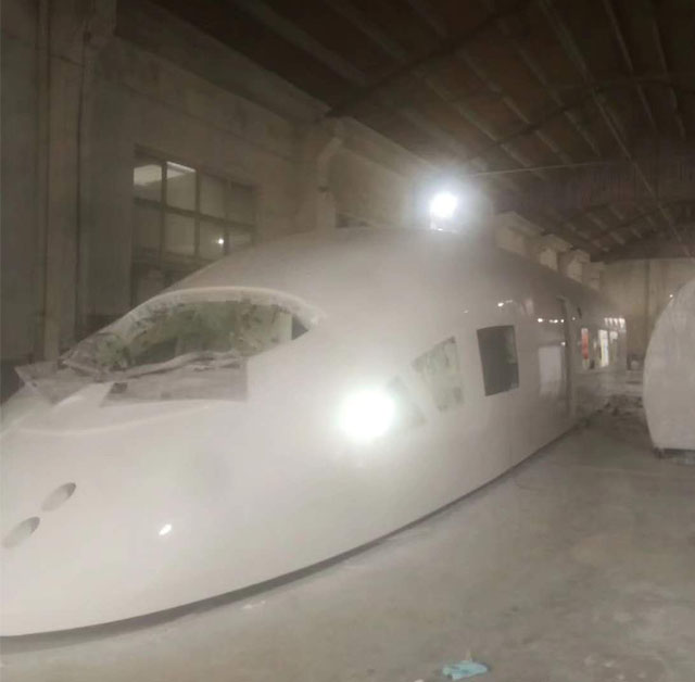 京山市高铁模型